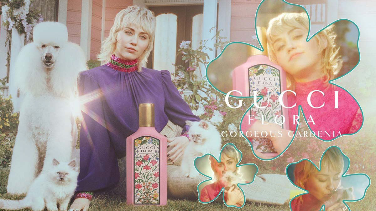 GUCCI CM Miley Cyrus in Flora Fantasy